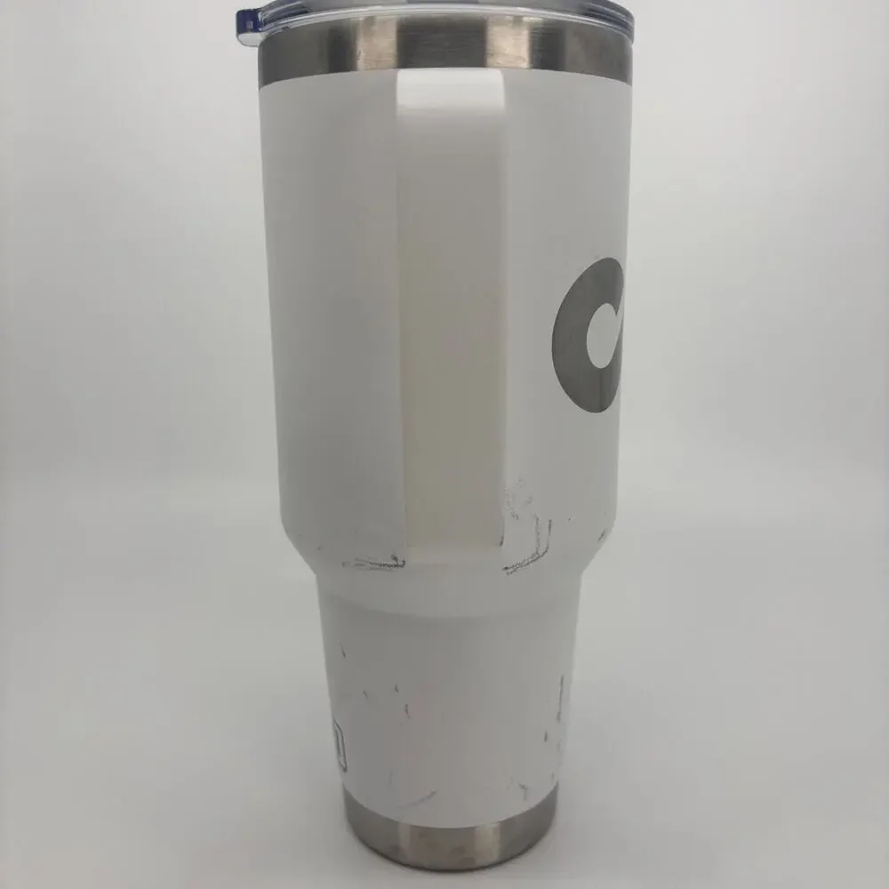 Yeti Rambler 42 Oz Straw Mug With Handle White C6 Logo No Straw